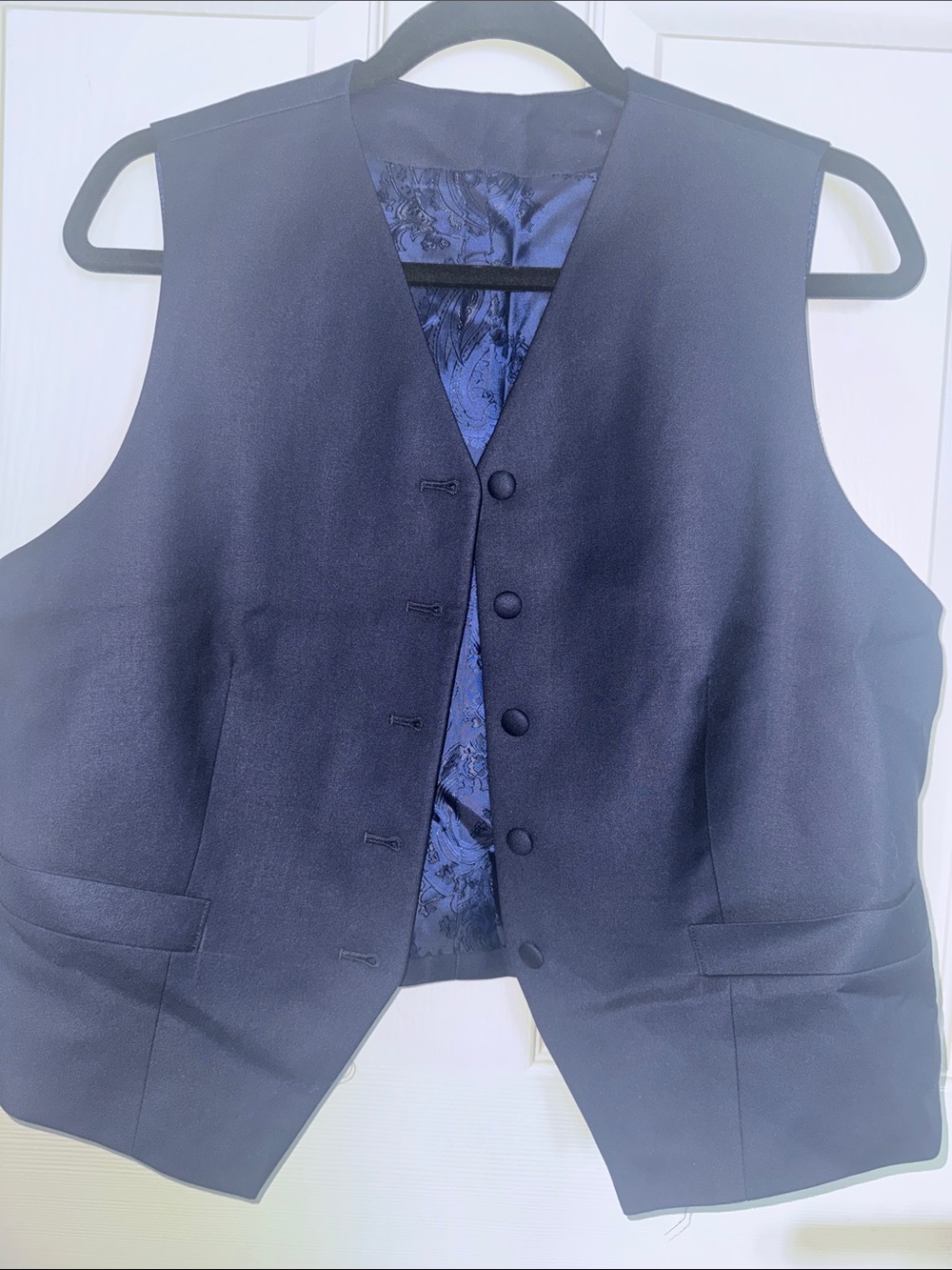 Women’s Blue Formal Waistcoat Vest - Classic Tailored Fit